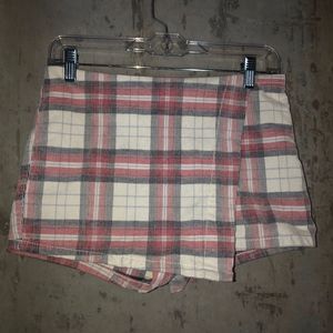 plaid skort